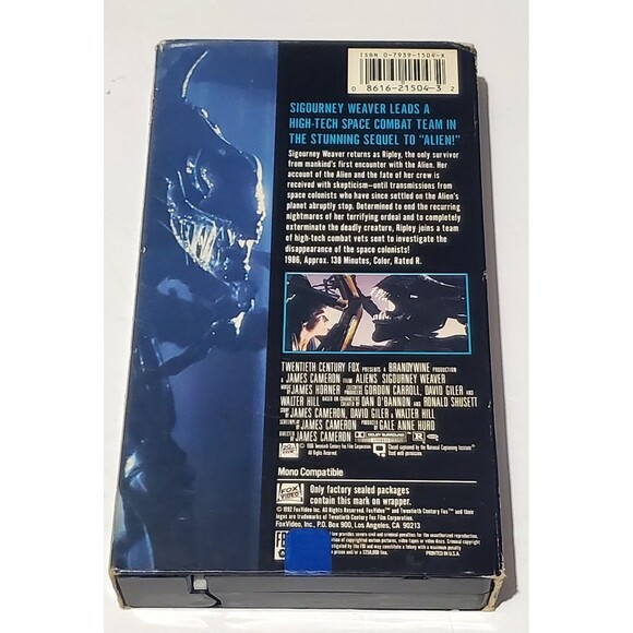 Used VHS Tapes Aliens & Aliens 3 Sigourney Weaver 20 Centry Fox - Picture 10 of 12